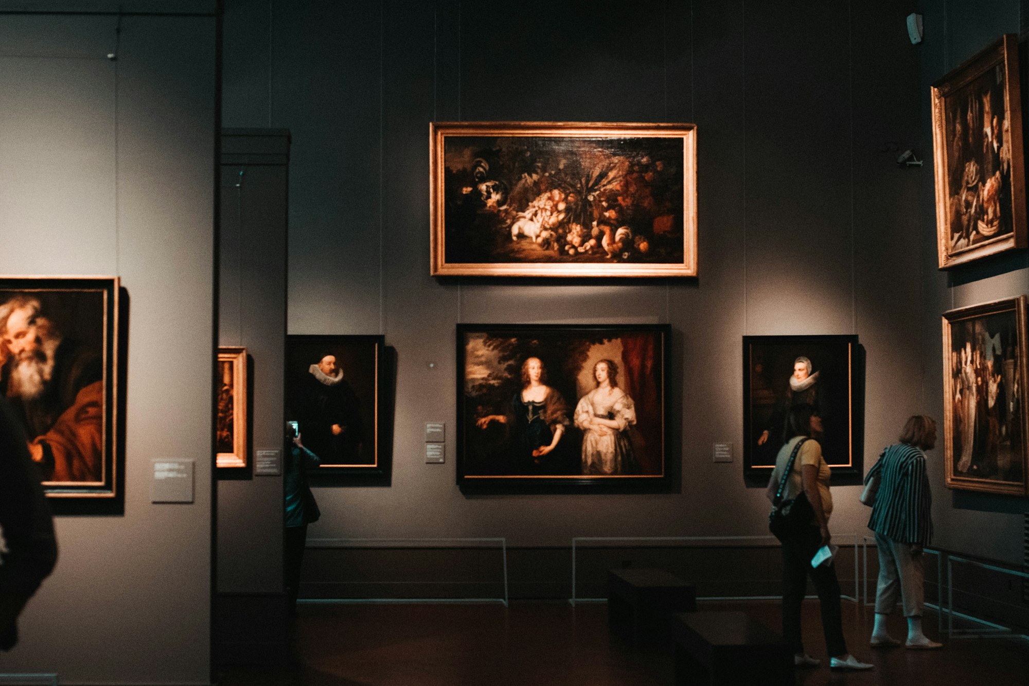 Fine art gallery interior